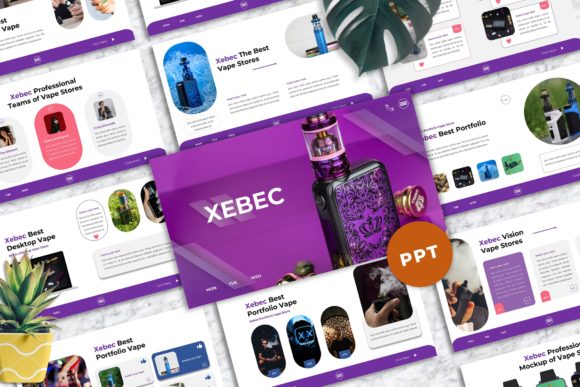 A Deep Dive into Xebec - Vape Shop Powerpoint Templates for Modern Presentations