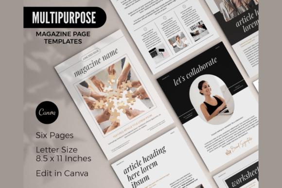 A Practical Look at Magazine Page Canva Templates for Modern Content Creation