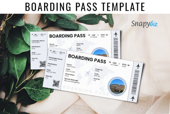 Boarding Pass Canva Templates: Your Ticket to Stylish, Stress-Free Travel Reveals