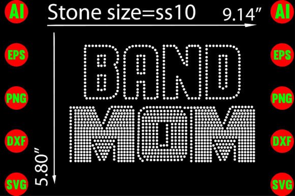 Creating Stunning Apparel with Band Mom Rhinestone Templates Design