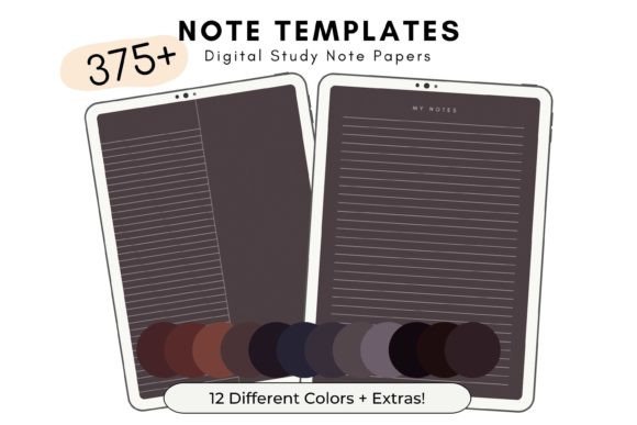 Organize Your Life with Boho Deep Digital Note Templates