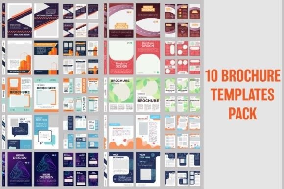 Preview Brochure Templates Set: A Designer's Toolkit