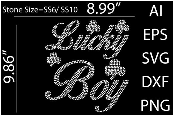 Printable Lucky Boy Rhinestone Templates: Your Shortcut to Sparkle and Sales
