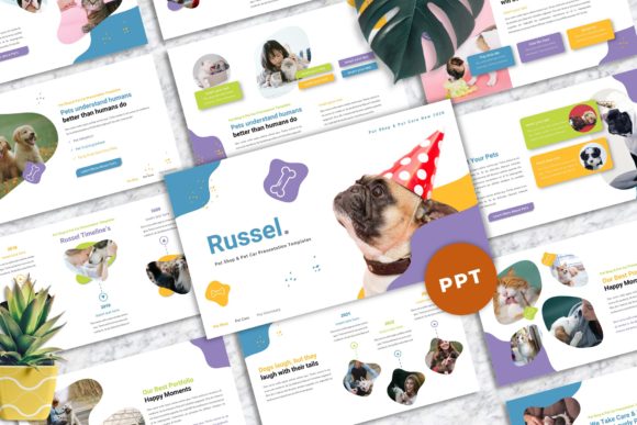 Russel - Pet Care Powerpoint Templates: Your Toolkit for Professional Presentations