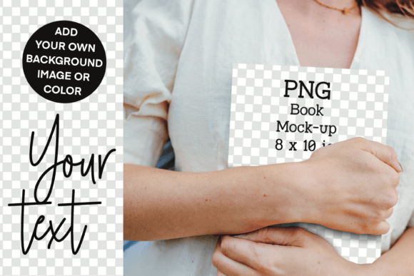 Stunning Book Mockup 8x10 KDP PNG Templates for Creators