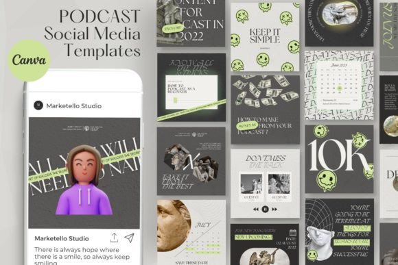 The Ultimate Podcast Instagram Post Templates KIT for Effortless Marketing