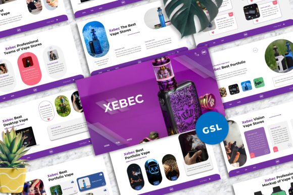 Xebec - Vape Shop Googleslide Templates: A Practical Evaluation for Presenters